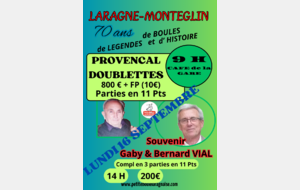 PROVENCAL DOUBLETTE SOUVENIR GABY et BERNARD VIAL