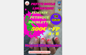 DOUBLETTE PETANQUE FEMININ