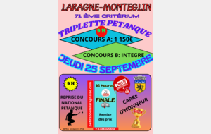 PETANQUE TRIPLETTE A et B
