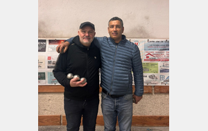JEAN JACQUES ET KADER GAGNANTS DU PETANQUE MELEE DU 3 JANVIER