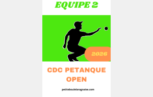 CDC OPEN PETANQUE 2