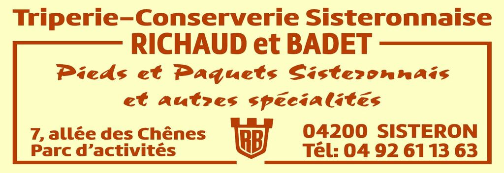 Conserverie Richaud & Badet Sisteron