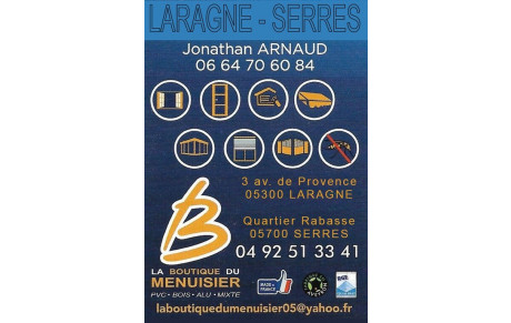 La boutique du Menuisier Laragne