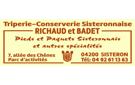 Conserverie Richaud &amp; Badet Sisteron