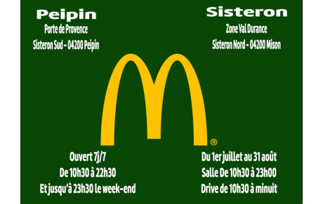 Mc Do Sisteron Peipin